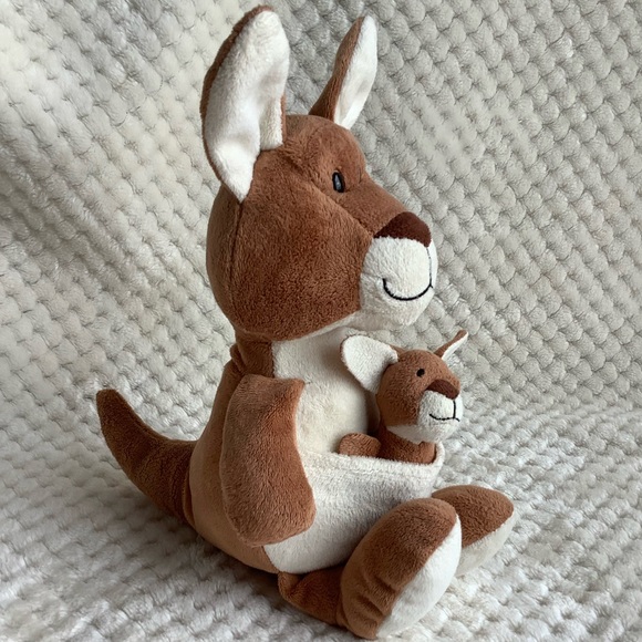 Kinder Surprise Plush Mommy Kangaroo and Baby Stuffed Animal Toy - Picture 3 of 10